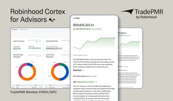 Screenshots of Robinhood Cortex for Advisors