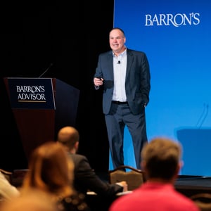Mike Byrnes speaking at Barrons 2022